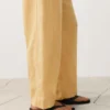 Lyocell Blend and 24% Linen Straight Trousers