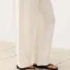 Lyocell Blend and 24% Linen Straight Trousers Lyocell Blend and 24% Linen Straight Trousers