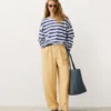 Lyocell Blend and 24% Linen Straight Trousers