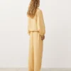 Lyocell Blend and 24% Linen Straight Trousers