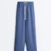 Lyocell Blend and 24% Linen Straight Trousers