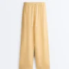 Lyocell Blend and 24% Linen Straight Trousers