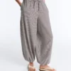 Lyocell Blend Gingham Maxi Bloomer Trousers
