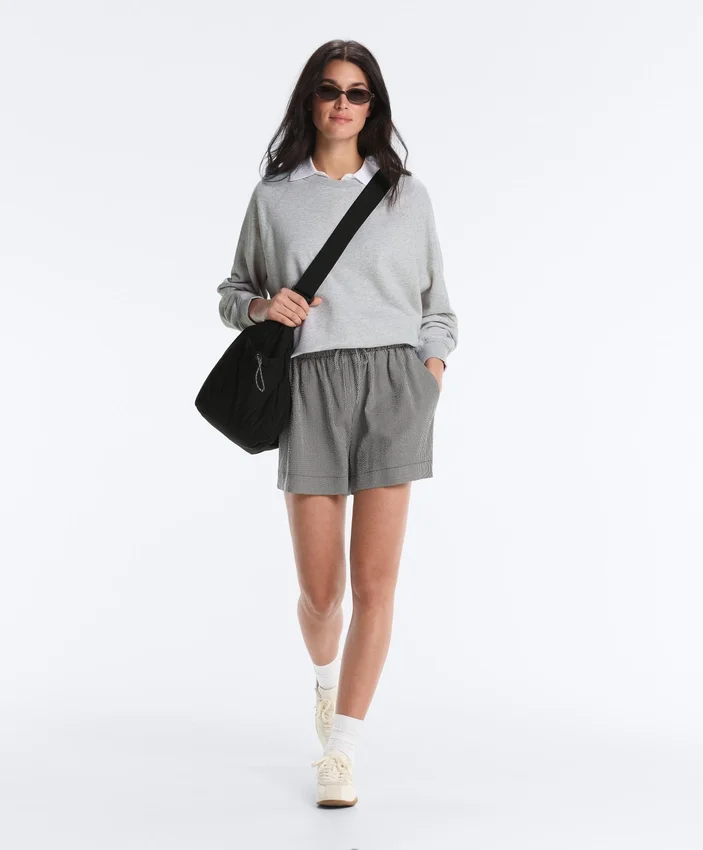 Lyocell Blend Gingham Shorts Lyocell Blend Gingham Shorts