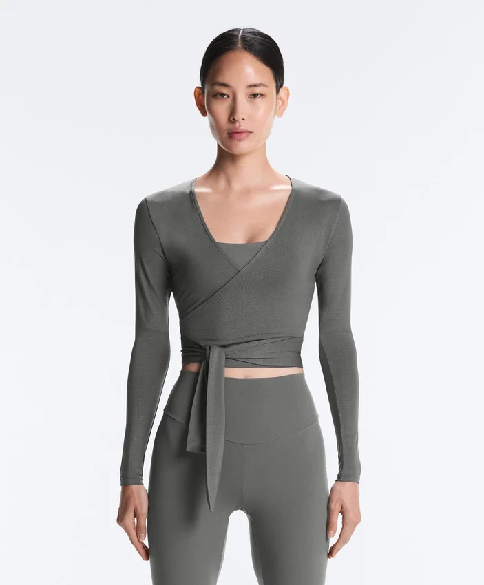 Lyocell Blend Wrap T-Shirt Lyocell Blend Wrap T-Shirt