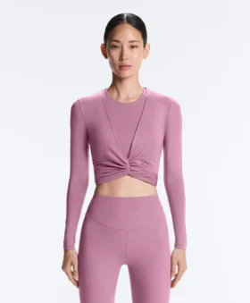 Lyocell Blend Wrap T-Shirt
