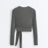 Lyocell Blend Wrap T-Shirt Lyocell Blend Wrap T-Shirt