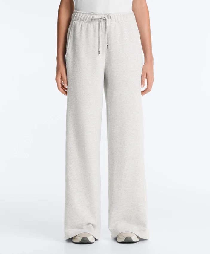 Marl Cotton Straight-Leg Trousers Marl Cotton Straight-Leg Trousers