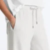 Marl Cotton Straight-Leg Trousers Marl Cotton Straight-Leg Trousers
