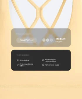 Medium-Support Comfortlux Sports Bra with Cups