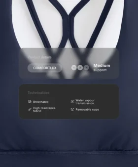 Medium-Support Comfortlux Sports Bra with Cups