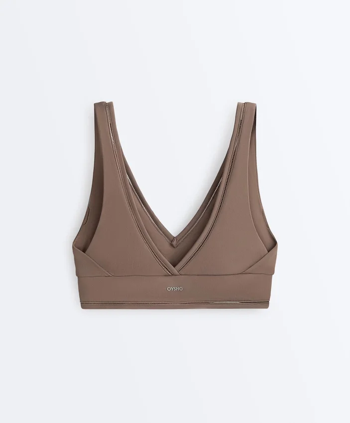 Medium-Support Comfortlux Sports Bra with Hemstitch Medium-Support Comfortlux Sports Bra with Hemstitch