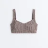 Medium Support Gingham Sports Bra