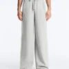 Melange Piqué Straight-Leg Trousers Melange Piqué Straight-Leg Trousers