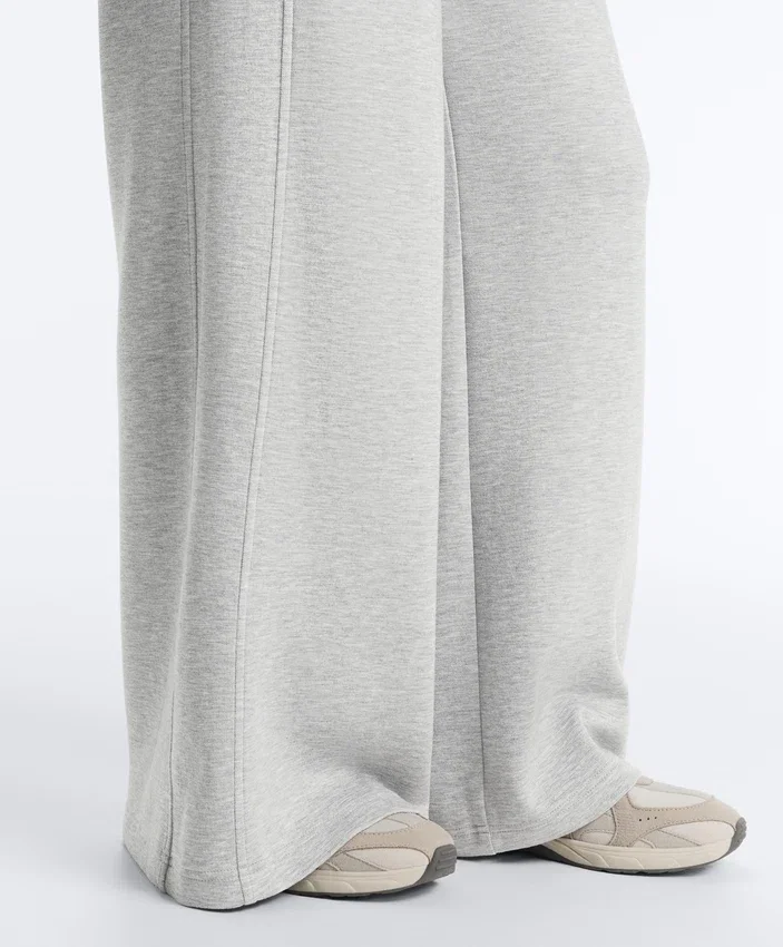 Melange Piqué Straight-Leg Trousers Melange Piqué Straight-Leg Trousers