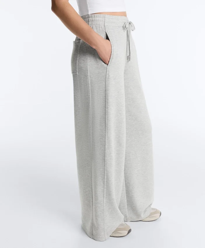 Melange Piqué Straight-Leg Trousers Melange Piqué Straight-Leg Trousers
