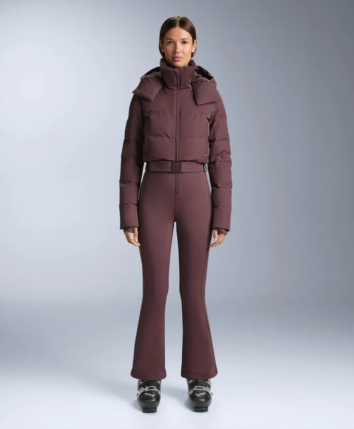 Minardi Piume Ski Water-Resistant Padded Jumpsuit with 80% Down and 20% Feather Filling Minardi Piume Ski Water-Resistant Padded Jumpsuit with 80% Down and 20% Feather Filling