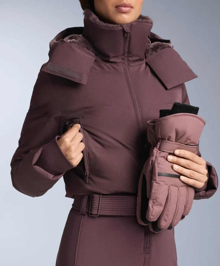 Minardi Piume Ski Water-Resistant Padded Jumpsuit with 80% Down and 20% Feather Filling Minardi Piume Ski Water-Resistant Padded Jumpsuit with 80% Down and 20% Feather Filling