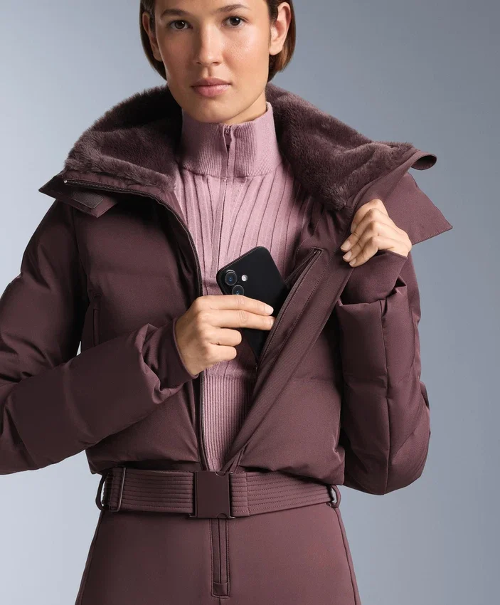 Minardi Piume Ski Water-Resistant Padded Jumpsuit with 80% Down and 20% Feather Filling Minardi Piume Ski Water-Resistant Padded Jumpsuit with 80% Down and 20% Feather Filling
