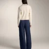 Mini Cable Knit Polo Neck Jumper