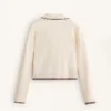 Mini Cable Knit Polo Neck Jumper
