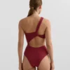 Mini Check Jacquard Asymmetric Trikini