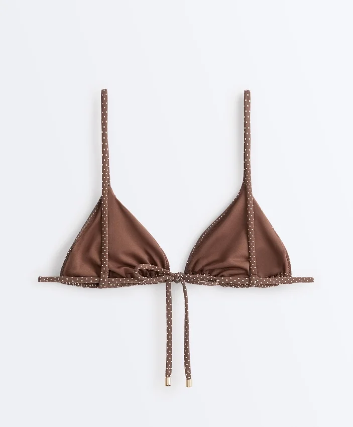 Mini Polka Dot Triangle Bikini Top Mini Polka Dot Triangle Bikini Top