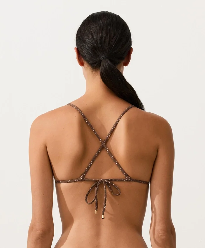 Mini Polka Dot Triangle Bikini Top Mini Polka Dot Triangle Bikini Top