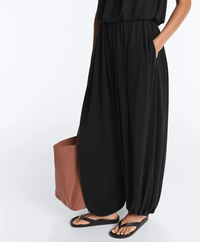 Modal Blend Balloon Trousers Modal Blend Balloon Trousers
