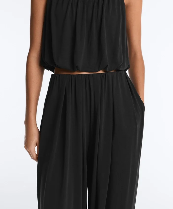 Modal Blend Balloon Trousers Modal Blend Balloon Trousers