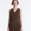 Modal Blend Crossover Sleeveless T-Shirt Modal Blend Crossover Sleeveless T-Shirt