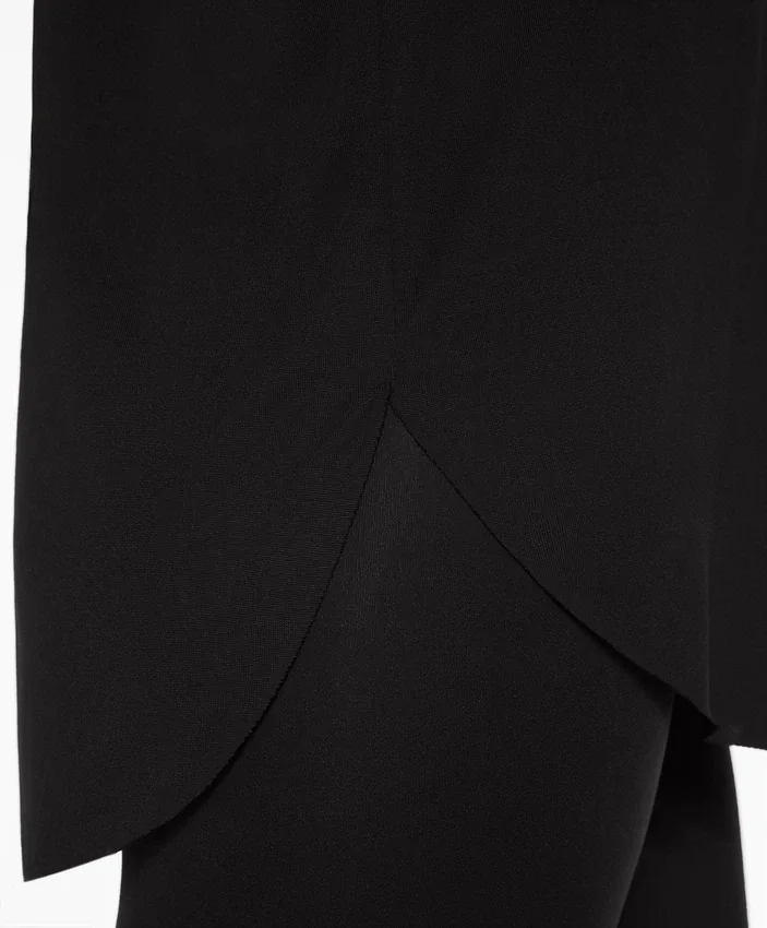 Modal Blend Short-Sleeved T-Shirt with Rounded Back Hem Modal Blend Short-Sleeved T-Shirt with Rounded Back Hem