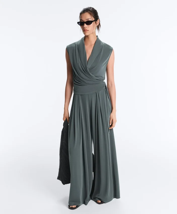 Modal Blend Sleeveless Crossover T-Shirt Modal Blend Sleeveless Crossover T-Shirt