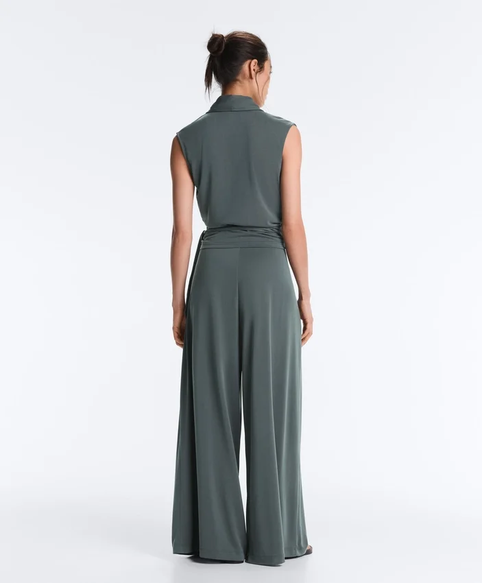 Modal Blend Sleeveless Crossover T-Shirt Modal Blend Sleeveless Crossover T-Shirt
