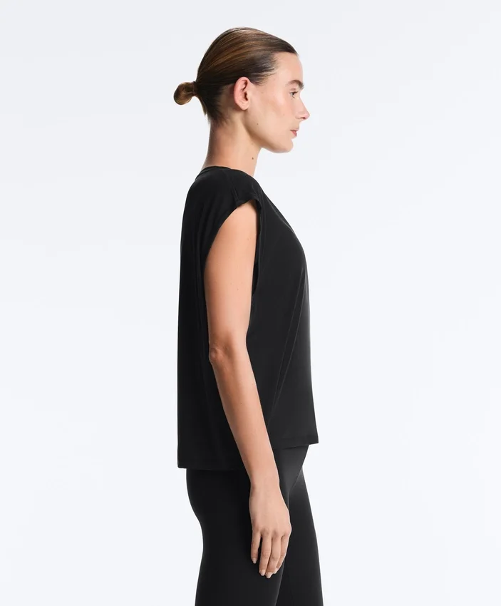 Modal Blend Sleeveless T-Shirt Modal Blend Sleeveless T-Shirt