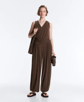 Modal Blend Crossover Sleeveless T-Shirt