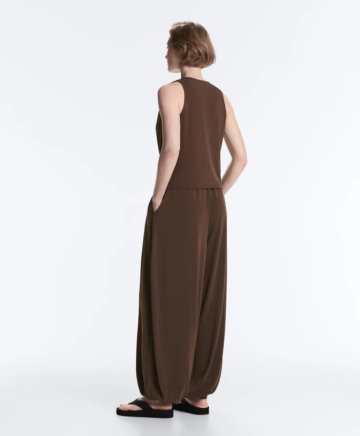 Modal Blend Crossover Sleeveless T-Shirt Modal Blend Crossover Sleeveless T-Shirt