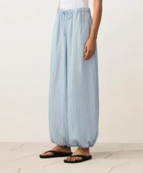 Modal Blend Striped Bloomer Trousers