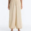 Modal Blend Striped Bloomer Trousers Modal Blend Striped Bloomer Trousers