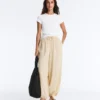 Modal Blend Striped Bloomer Trousers Modal Blend Striped Bloomer Trousers