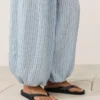 Modal Blend Striped Bloomer Trousers Modal Blend Striped Bloomer Trousers