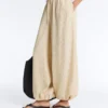 Modal Blend Striped Bloomer Trousers Modal Blend Striped Bloomer Trousers