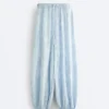 Modal Blend Striped Bloomer Trousers Modal Blend Striped Bloomer Trousers