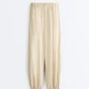 Modal Blend Striped Bloomer Trousers Modal Blend Striped Bloomer Trousers
