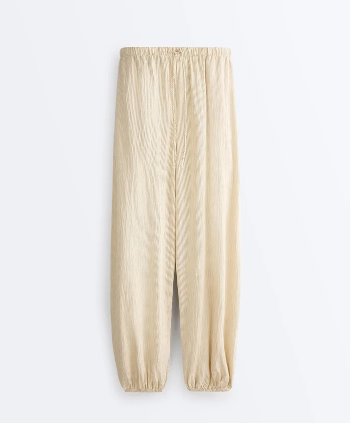 Modal Blend Striped Bloomer Trousers Modal Blend Striped Bloomer Trousers
