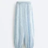 Modal Blend Striped Bloomer Trousers Modal Blend Striped Bloomer Trousers