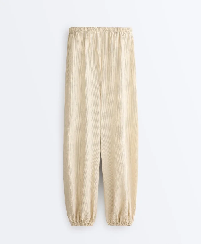 Modal Blend Striped Bloomer Trousers Modal Blend Striped Bloomer Trousers