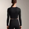 Multi-Position Long Sleeve Knotted Lyocell Blend T-Shirt Multi-Position Long Sleeve Knotted Lyocell Blend T-Shirt