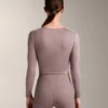Multi-Position Long Sleeve Knotted Lyocell Blend T-Shirt Multi-Position Long Sleeve Knotted Lyocell Blend T-Shirt