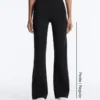 Neoprene-Effect High-Rise Flare Trousers Neoprene-Effect High-Rise Flare Trousers